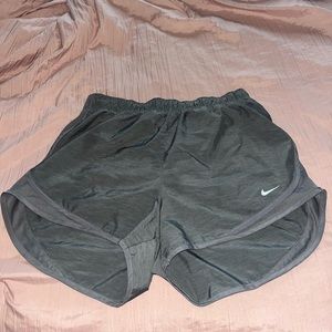 Grey Nike athletic shorts, size large